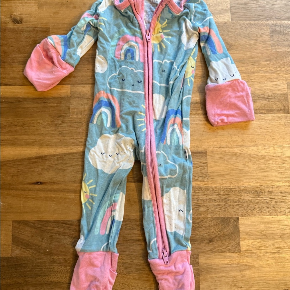 Little Sleepies Sunny skies newborn footie